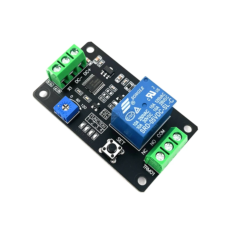 

TRM01 Delay Timer Relay Multi-functional Delay Time Relay Self-locking Relay Delay Trigger Delay Relay DC 5V/12V/24V