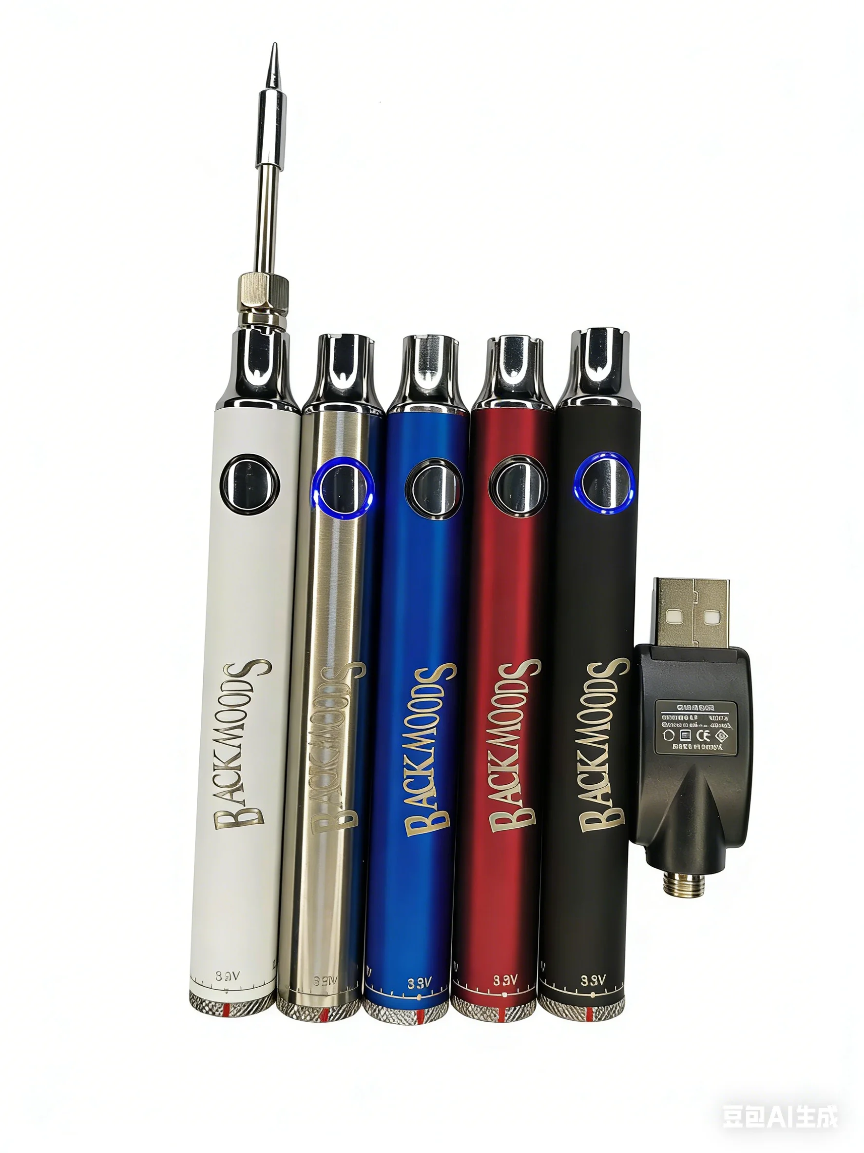 

5 pieces of soldering iron with adjustable pressure at the bottom. Miniature soldering iron set. Intelligent power pen soldering
