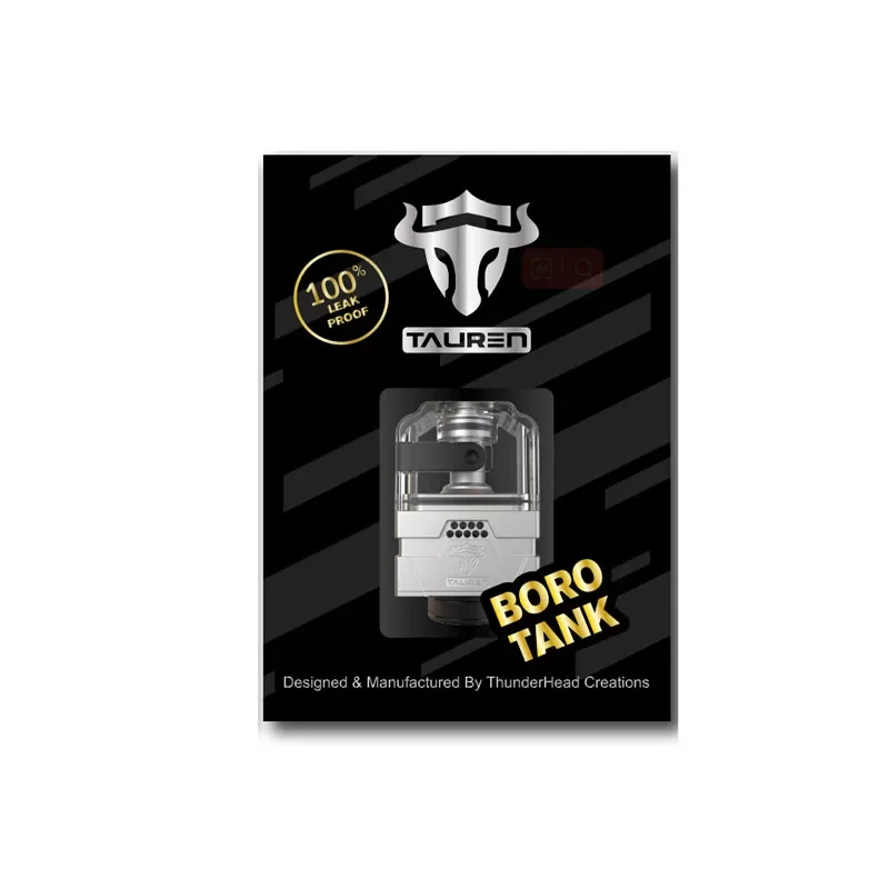 Original ThunderHead Creations Tauren Boro Tank 3.5ml Cartridge Single Coil Postless Build Deck Atomizer 510 Thread for Boro Mod