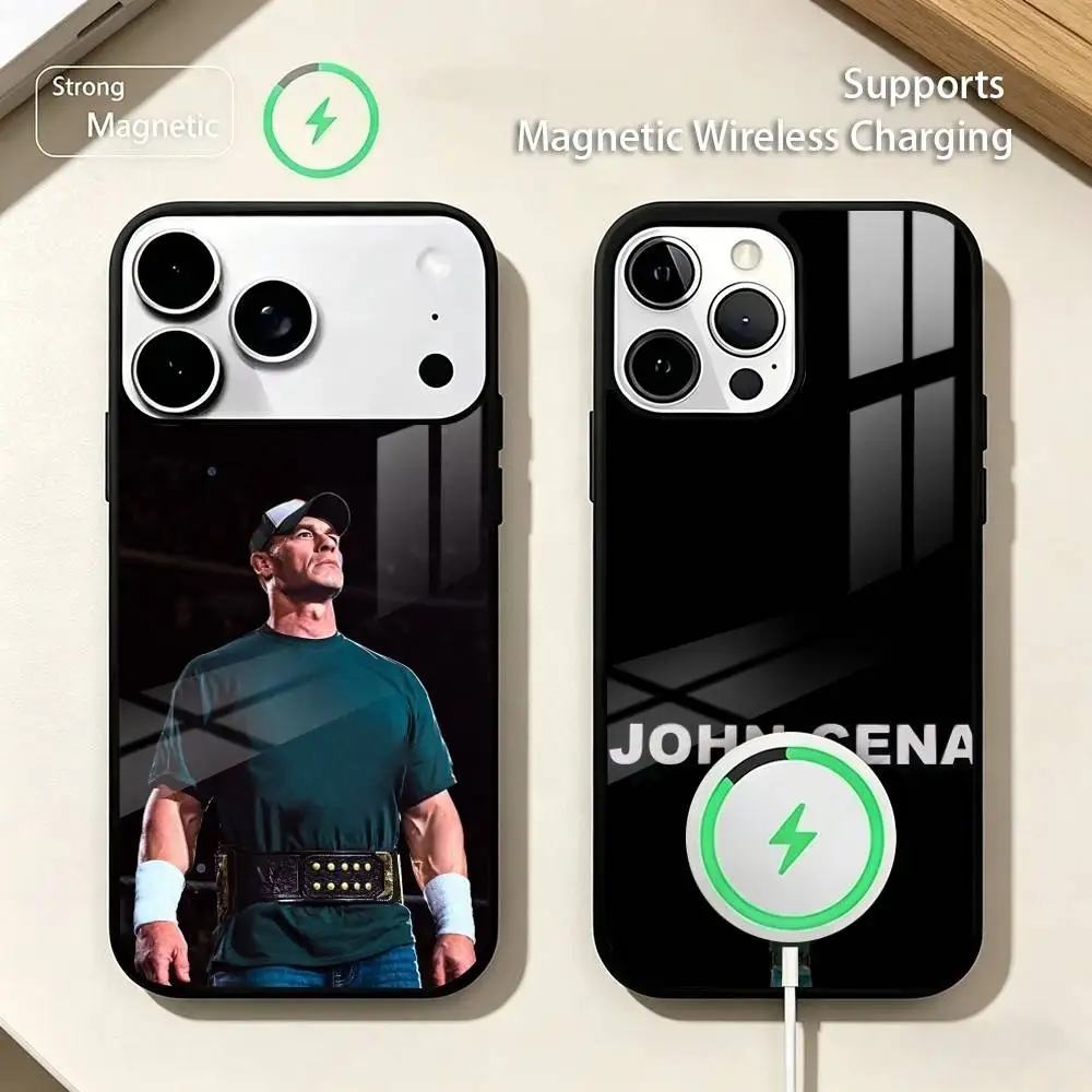 

Wrestler J-John Cena Phone Case For iPhone17,16,15,14,13,12,11 Plus,Pro Compatible with magnetic wireless charging