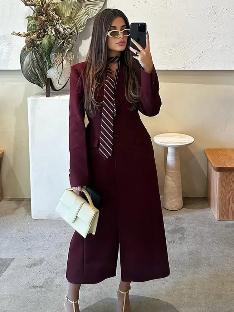 

Women Single Breasted Trench Coats 2025 Fashion Lapel Overcoats Long Sleeve Streetwear Jackets For Lady Autumn Daily Outfits