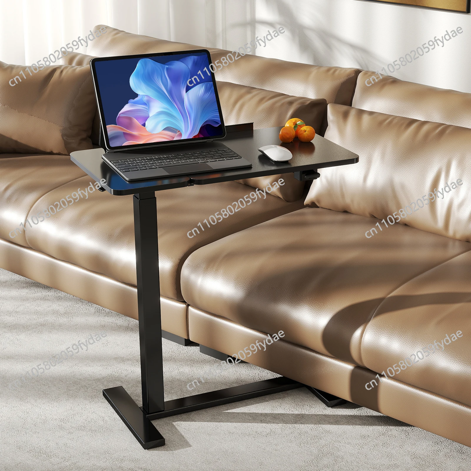 for Overbed Bedside Flip Lap Desk with Wheels and Tilt Top Adjustable Height Home Use Bed Table Mobile Standing Desk For Bedroom