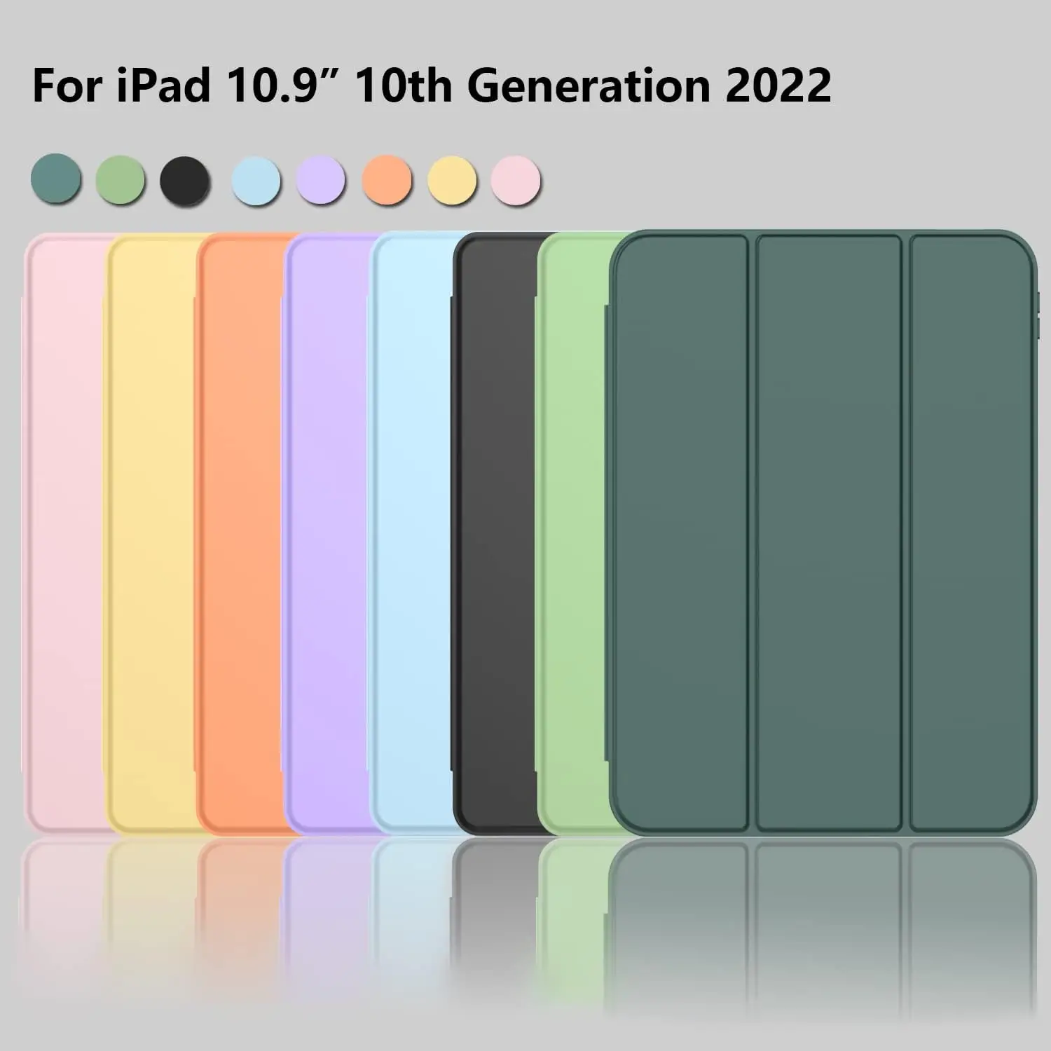 For New iPad 10th Generation Case 10.9 Inch 2022 Slim Smart Leather Stand Case Cover For iPad 9th 8th 10.2 inch Mini 4 Air 4 /5