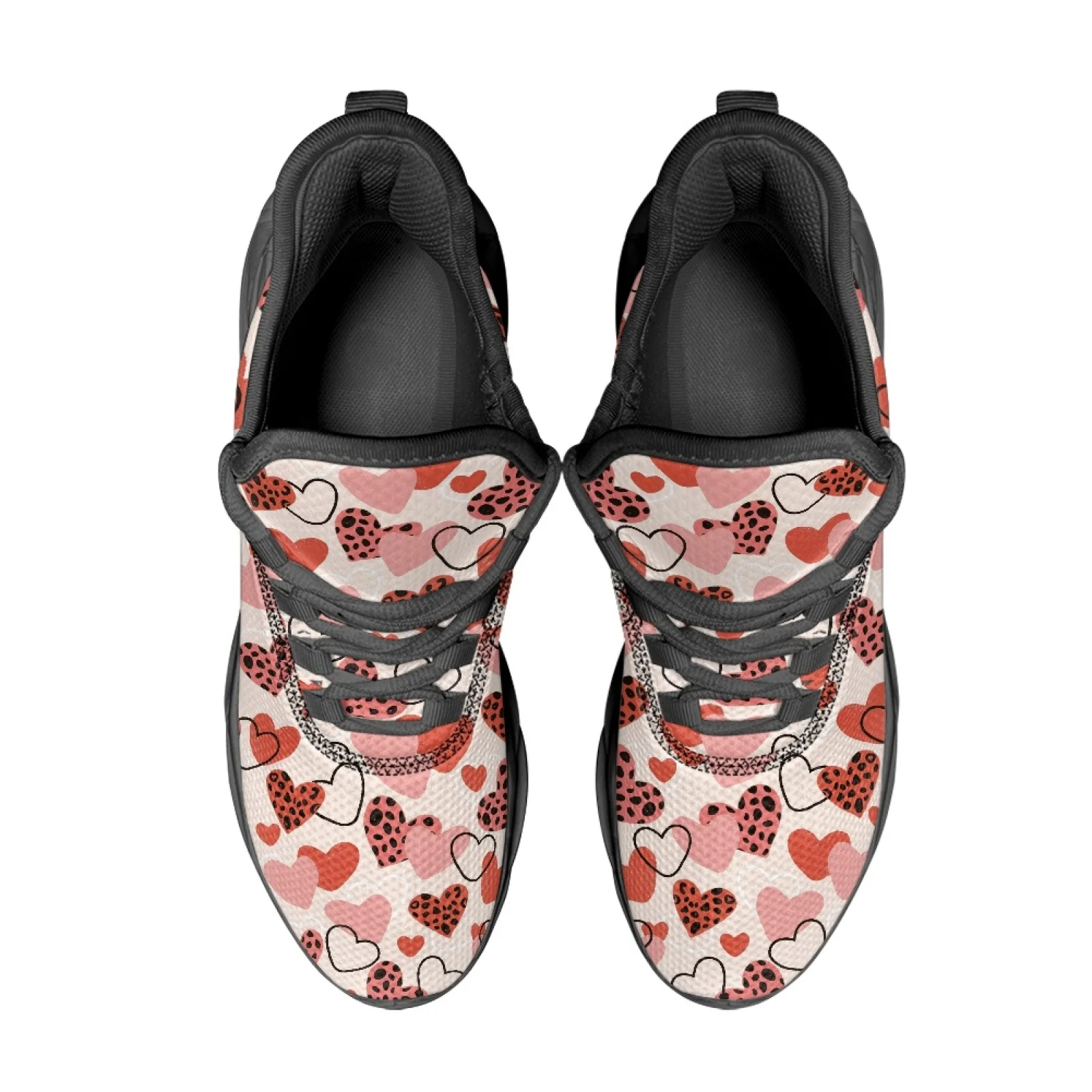 PENSTROLL Heart Pattern Breathable Running Blade Sneakers Fashion Sneakers for Gym Casual Running Shoes
