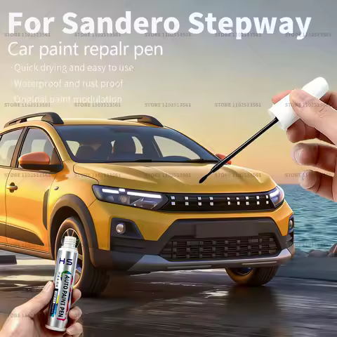 For Dacia Sandero Stepway Car Paint Repair Pen Paint Scratch Repair Accessories Blue lron Pearl Black Glacier White Safari Beige