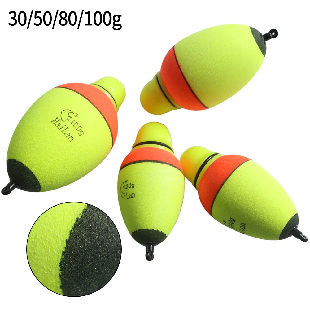 

30/50/80g/100g EVA Luminous Fishing Night Float Light Stick-Foam Plastic Bobber Sea Rock Fishing Floats Fishing Float Tools