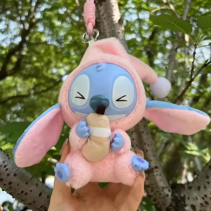 ディズニーの新しいスティッチ「食い寝る前」シリーズ ブラインドボックス ビニールバッグ ペンダントドール ミステリーボックス おもちゃ 子供 クリスマス サプライズギフト