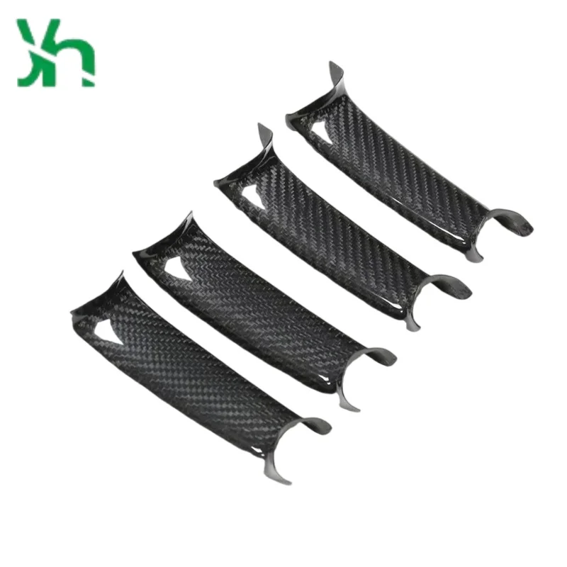 ل BMW E87 F20 F21F23 E90 E92 E93 F30 F33 F34 F32 F33 F36 E84 F25 F26 E70 F80 F82 ألياف الكربون الجافة غطاء مقبض الباب #5