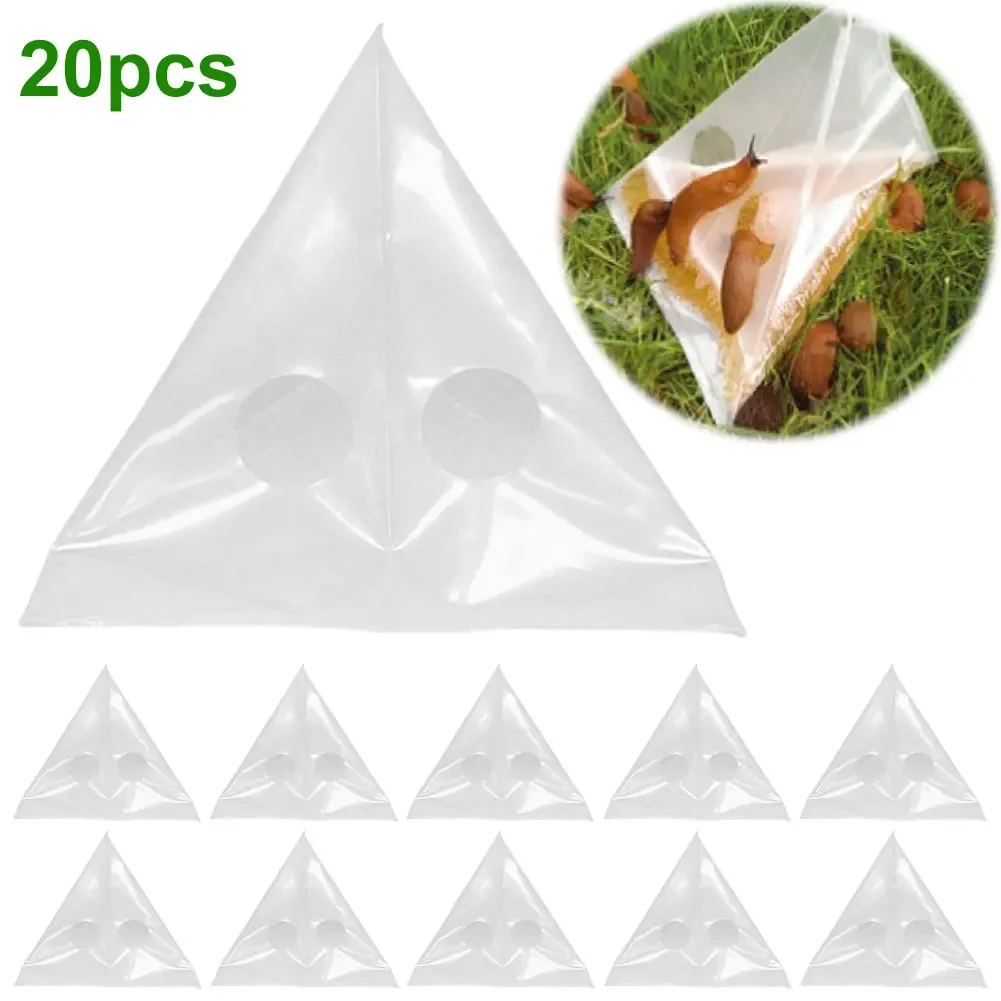 

40/20pcs Garden Snails Slugs Traps Snail Controllers Snail Cages Insect Traps Garden Disposable Snail Trap Catcher Bags