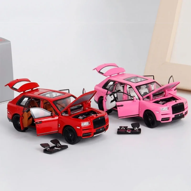 DCM 1:64 Collection Cullinan Simulation Alloy Fully Open Car Model Pink