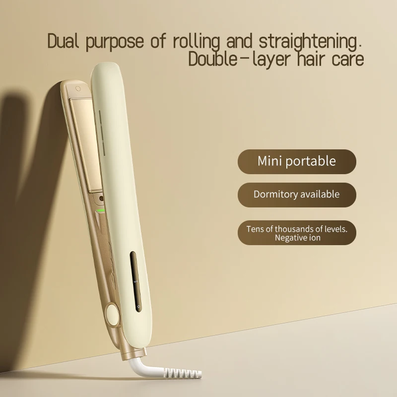 

Professional Hair Straightener Curler Electric Splint Flat Iron Negative Ion Straight Curling Iron Plates Corrugation Hair Care