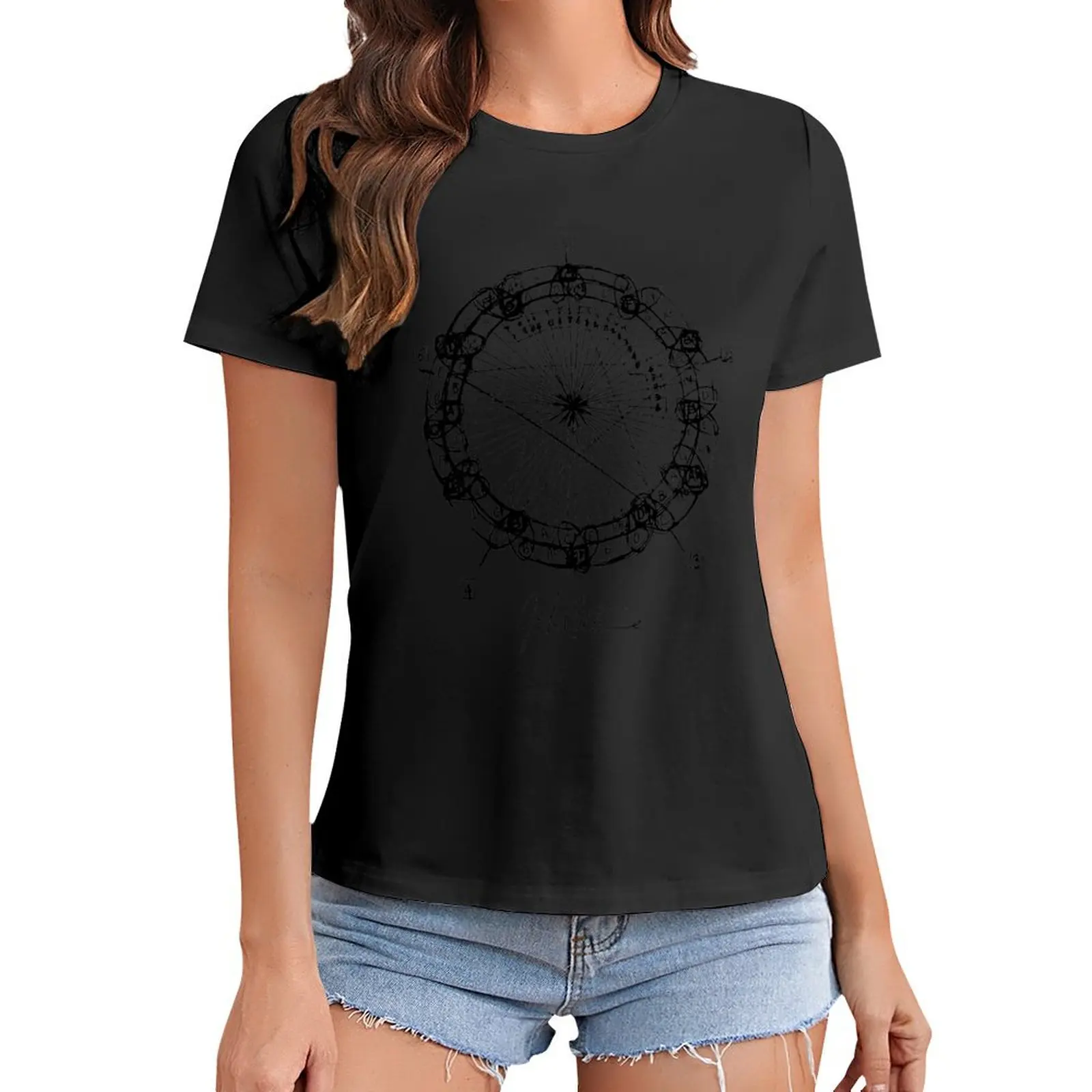 

Coltrane Chord Changes Mandala (dark design) T-Shirt aesthetic clothes Blouse funny Woman fashion