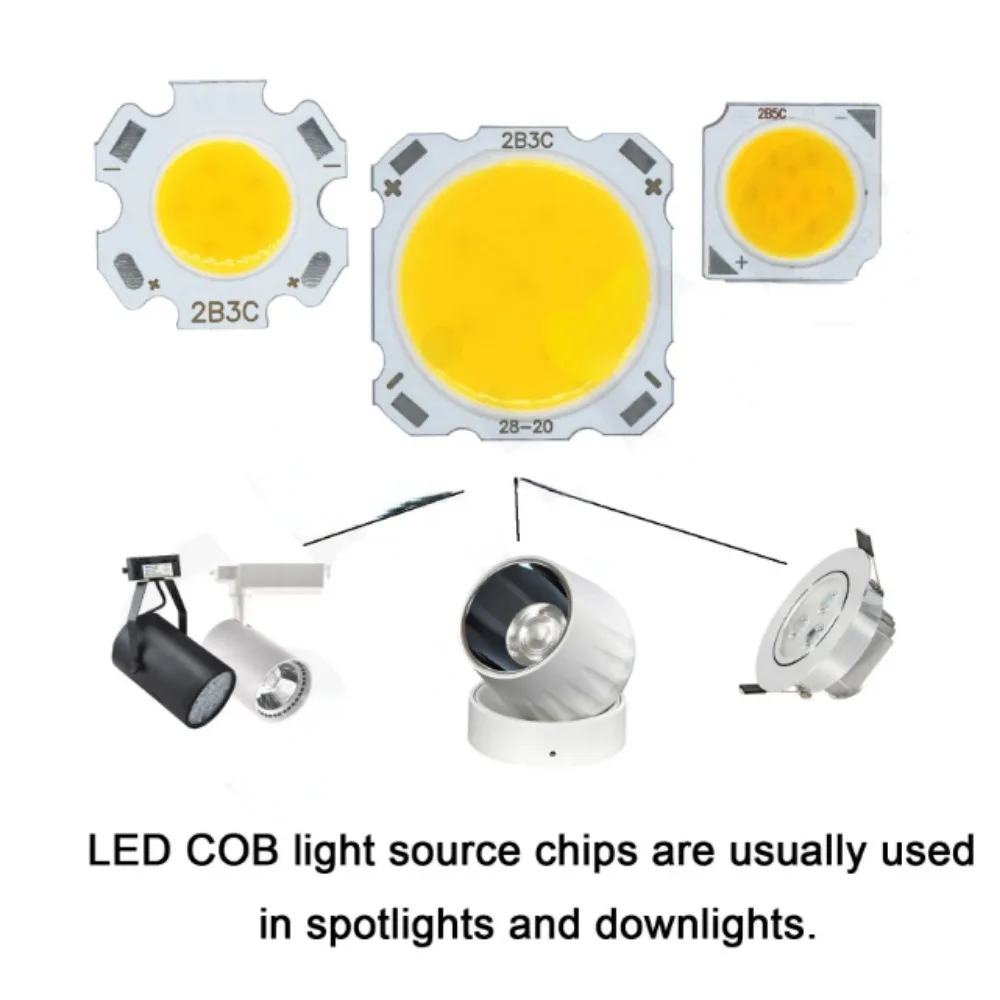 Puce Source COB LED 3W, 11mm, DIY pour Ampoule LED, Spot Downlight, Lampes à Diode