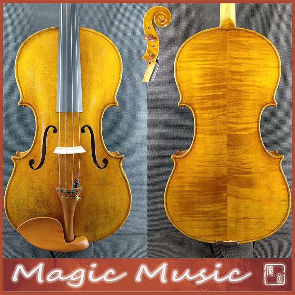 SELECTED 50 Years Old Spruce The Harrison Model Amati Viola Size 16.5 inch #3404 Professional Handmade Oil Antiqued Varnish