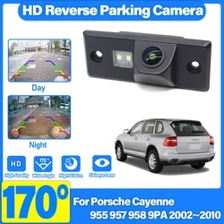HD Rear View Camera For Porsche Cayenne 955 957 958 9PA 2002 ~ 2010 HD Night Vision Waterproof Backup Parking Reversing Camera