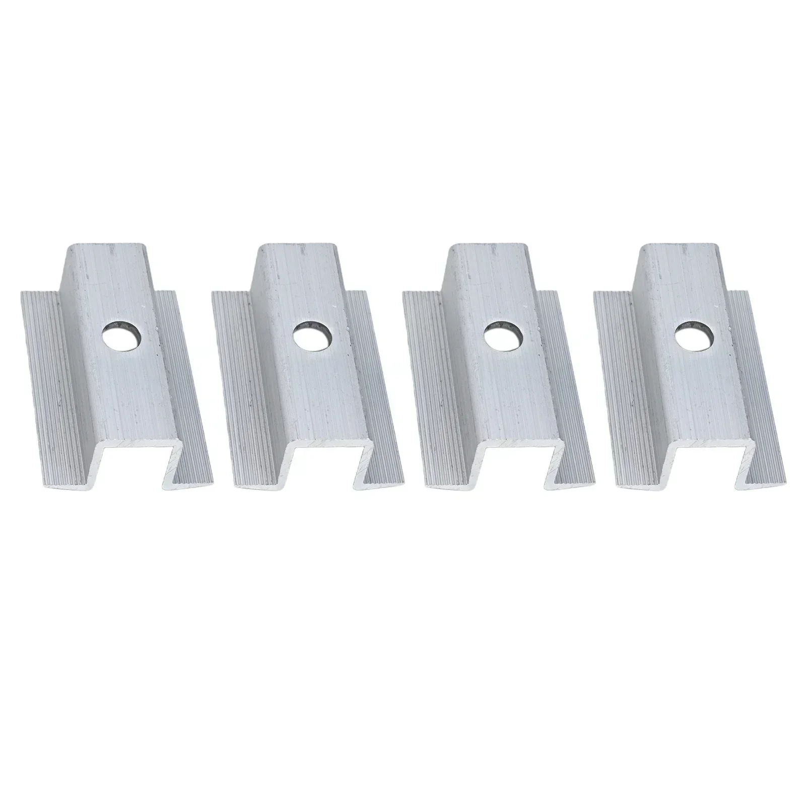 4/10Pcs Solar Middle Clamp PV For Frame Height 25-50mm Aluminum Photovoltaic Bracket Solar System Accessories Middle Clamp