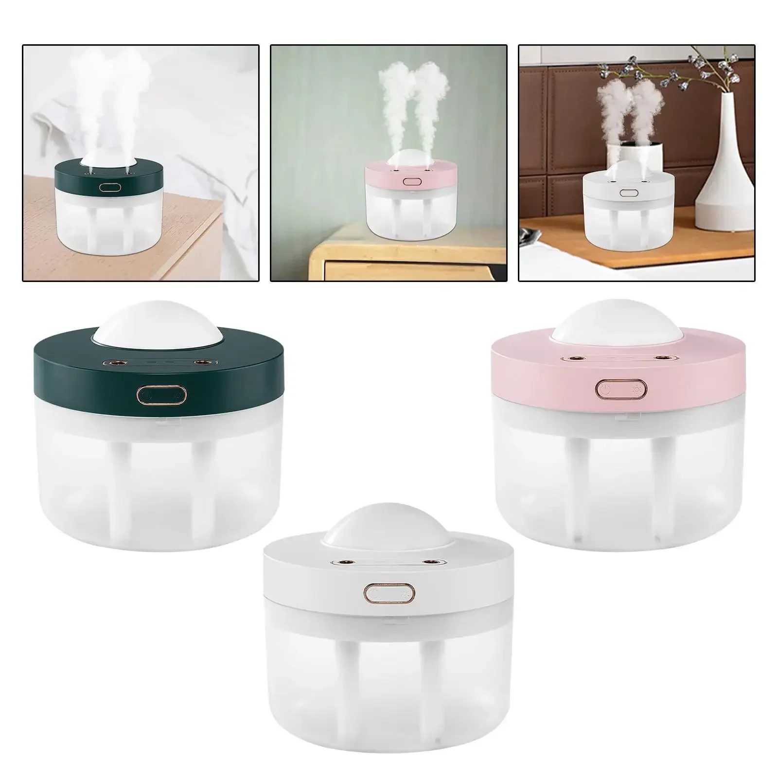 Air Humidifier USB with LED Night Lamp Low Noise Unique Personal Humidifier for Nursery Room Home Yoga Office Small Space