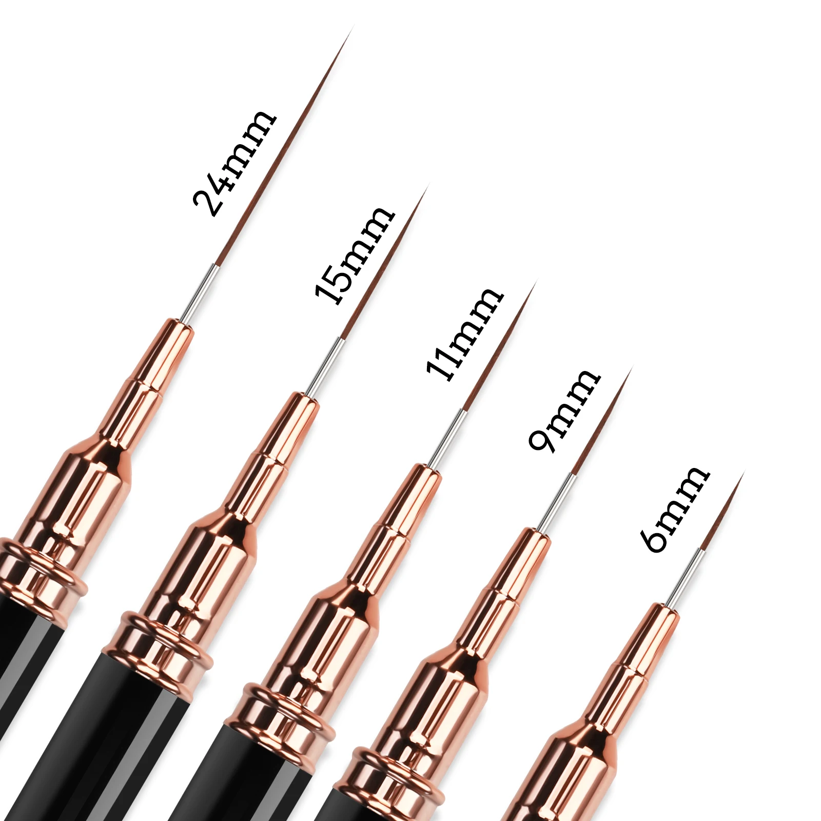 

Nail Brush Pen 5pcs/set Nail Art Liner Striping Brushes Set Elongated Striping Drawing Painting Professional Manicure Pen Tools