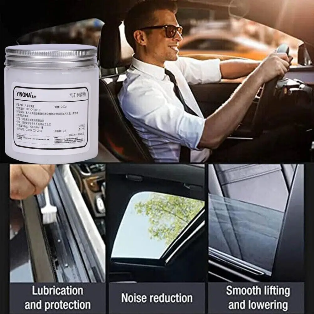 

Смазка для автомобиля Sunroof Track, дверная смазка с аномальным шумом, антикоррозийное масло, белый цвет, механическое обслуживание, смазка для шестеренок