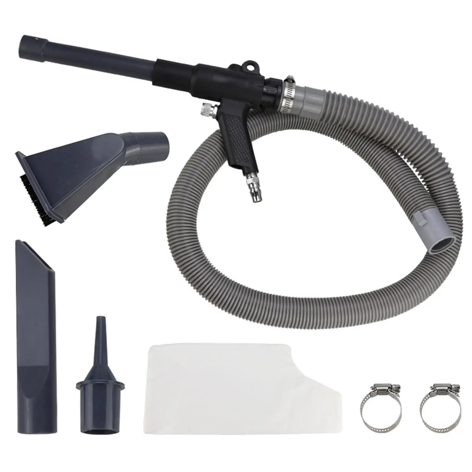 Pneumatic Vacuum Cleaner Kit 2 in 1 Function Reliable Portable Vacuum Duster Blower Compressed Air Duster for Dust Auto Repair