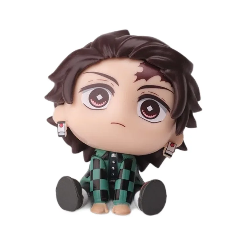 Demon Slayer Anime Kawaii Figure Model Tanjirou Nezuko Zenitsu Inosuke Kimetsu No Yaiba PVC Collect Desktop Decoration Toys - view 6