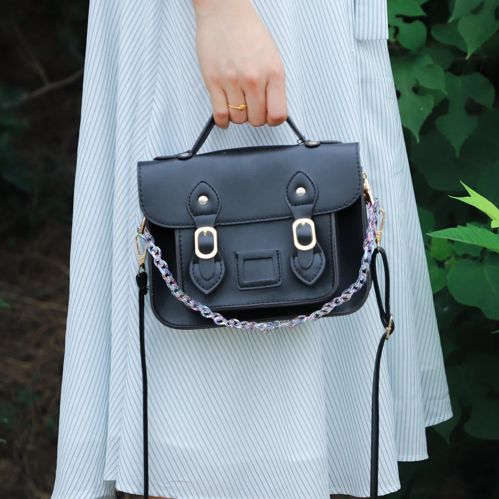 

1 шт. акриловая прозрачная цепочка для сумки, сменный ремешок для сумки через плечо, аксессуары для самостоятельного изготовления, прозрачная цепочка DIY