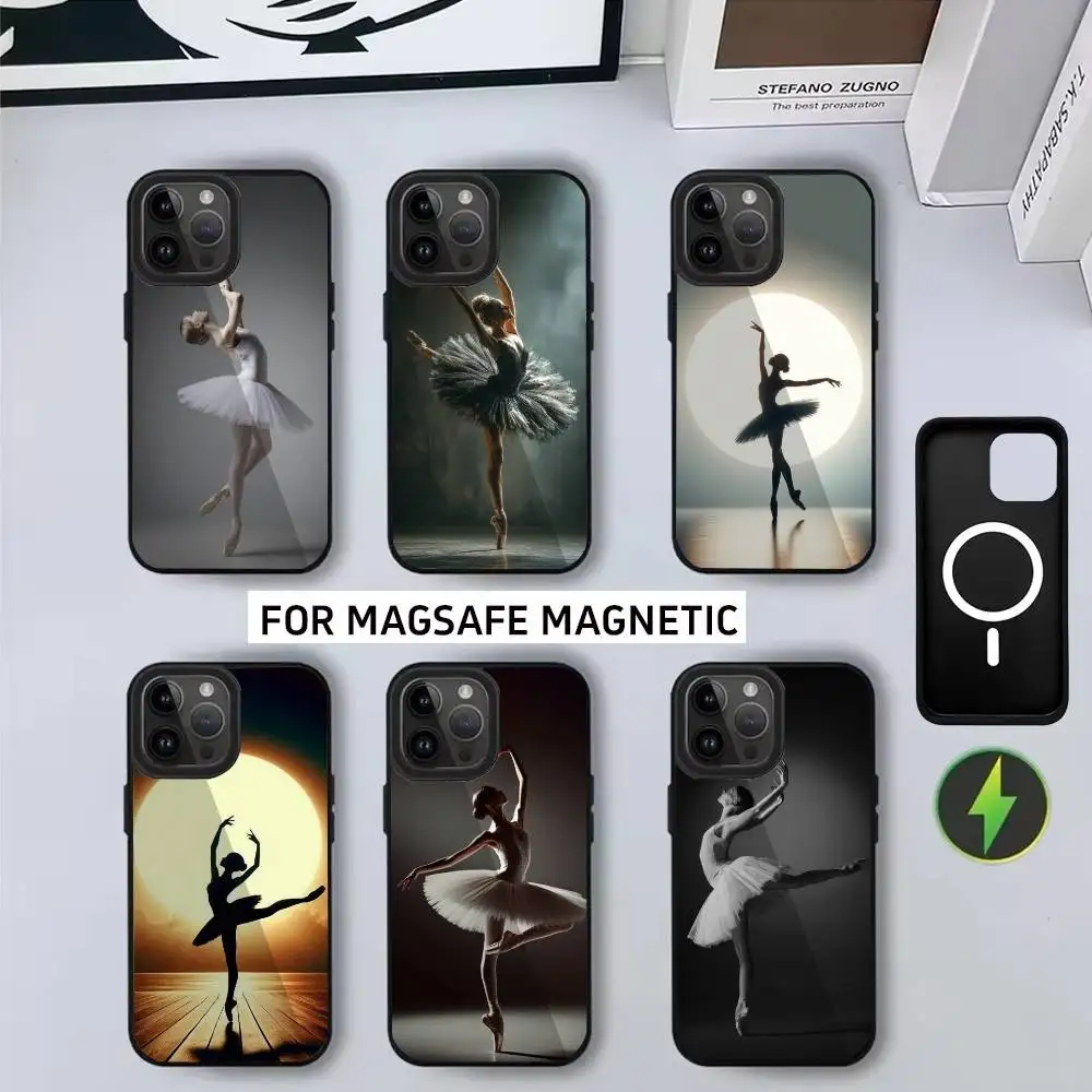 

Elegant B-Ballet Phone Case For iPhone17,16,15,14,13,12,11 Plus,Pro Max Magnetic with Magsafe Wireless Charging