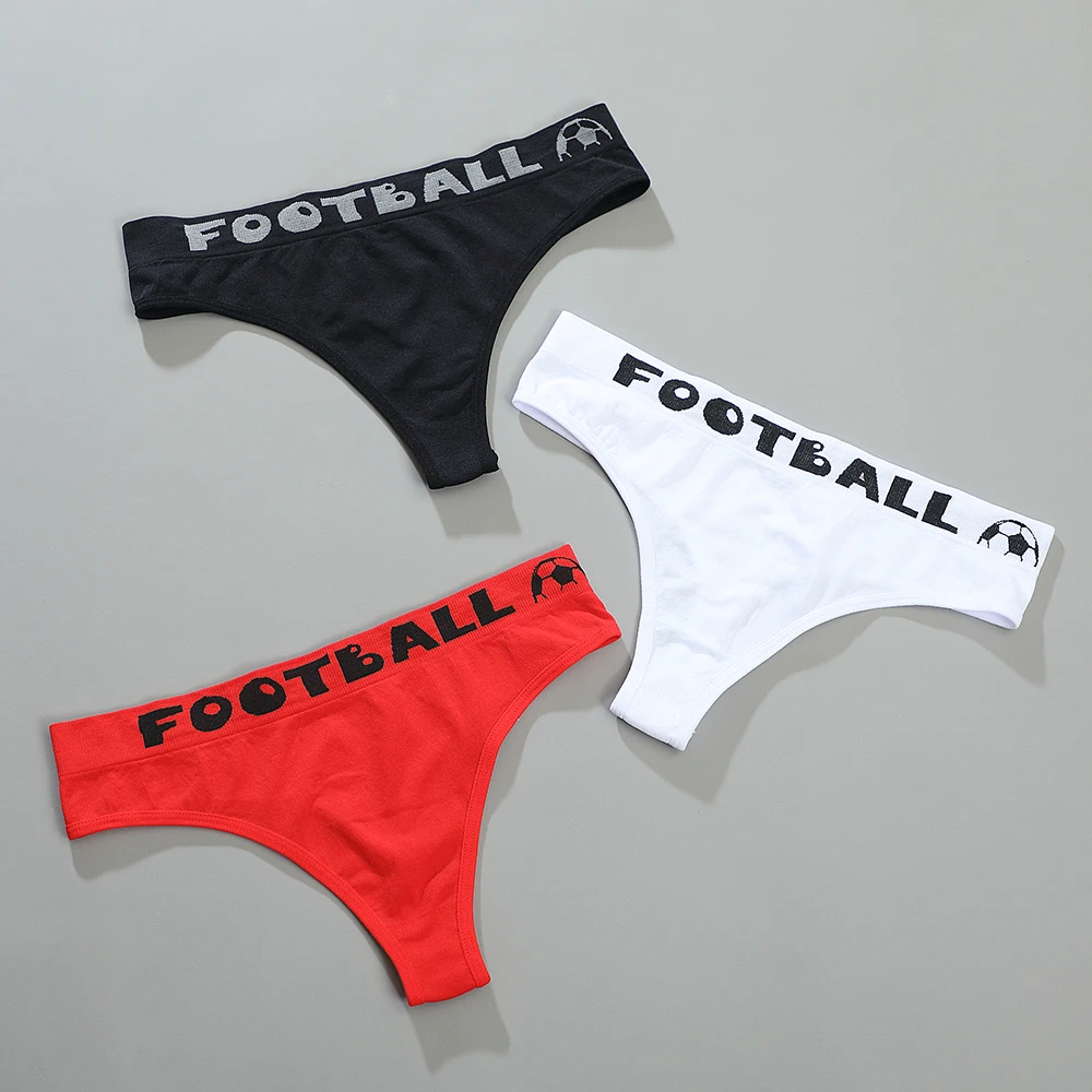 Sports Women\'s Panties Sexy Letters Thongs Breathable Cotton Underwear Hot Sale G-Strings Sexy Lingerie G-String