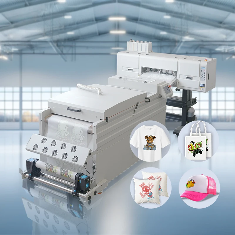 A1 DTF Printer Machine 60cm 2 Heads I3200 Automatic Roll-to-Roll New 1 Year Warranty A1 DTF Printer Pack Hotpeel DTF Film