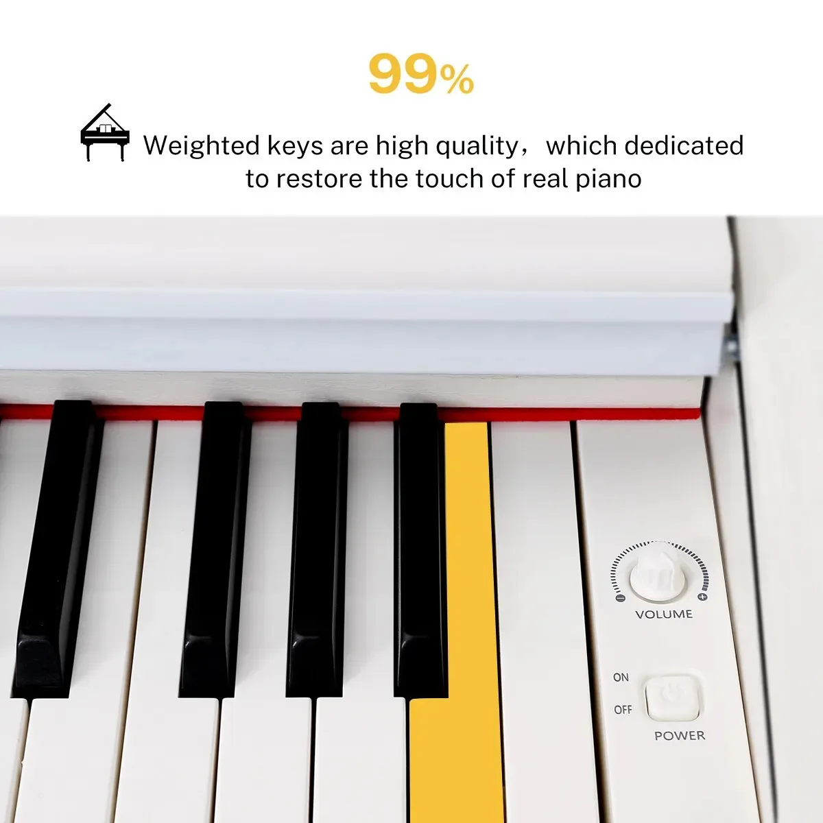 Hammer Action 88 Keys Weighted Electric Keyboard Wholesale Digital Piano With 3 Pedals view 4