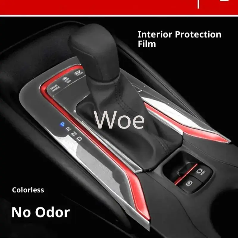 Woe Premium Interior Protection Kit for Toyota Levin GT Sedan, Glossy Center Console Dashboard Film, Anti-Scratch Car Sticker Se