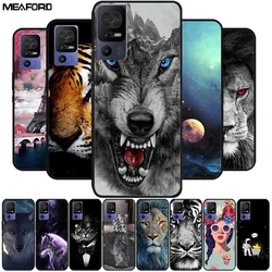 For TCL 40 SE 4G Cases Wolf Lion Soft TPU Silicon Phone Cover For TCL 40 SE 40SE Cases Bumper for TCL40SE Fundas Protection Capa