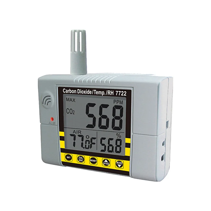 

AZ7722 Carbon Dioxide Detector CO2Concentration Alarm Carbon Dioxide Monitor
