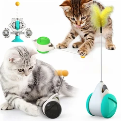 Tumbler Swing Toys for Cats Kitten Minnie Mouse Interactive Robot Toy Pro Balance Lantern Dropshipping Pet Earring Dogs Stuffed