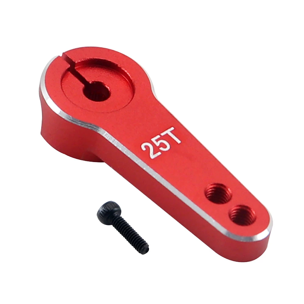 Ajrc 1 peça 35mm metal rc 25t dente braço servo de direção para carro crawler 1/10 rc traxxas trx4 trx6 scx10 axial d90 rgt peças de carro rc