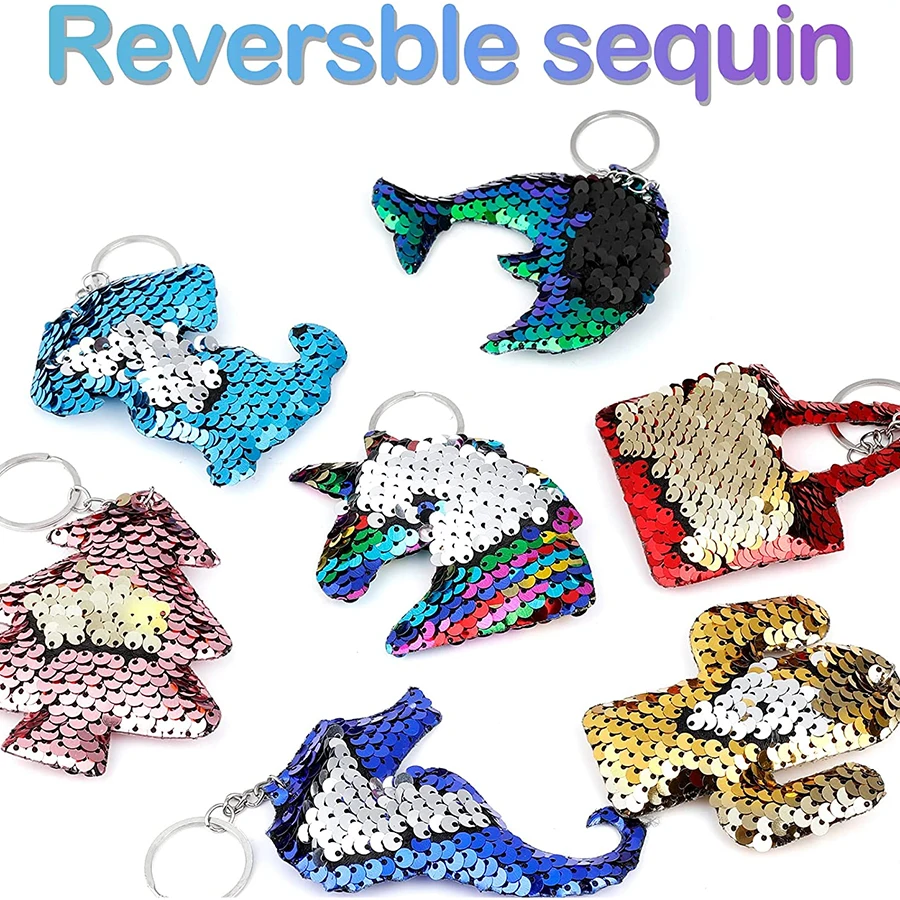 25 قطعة الوجه الترتر سلسلة مفتاح سلسلة فستان عصري الاكسسوارات قلادة الأطفال الكبار هدايا الحفلات hec #3