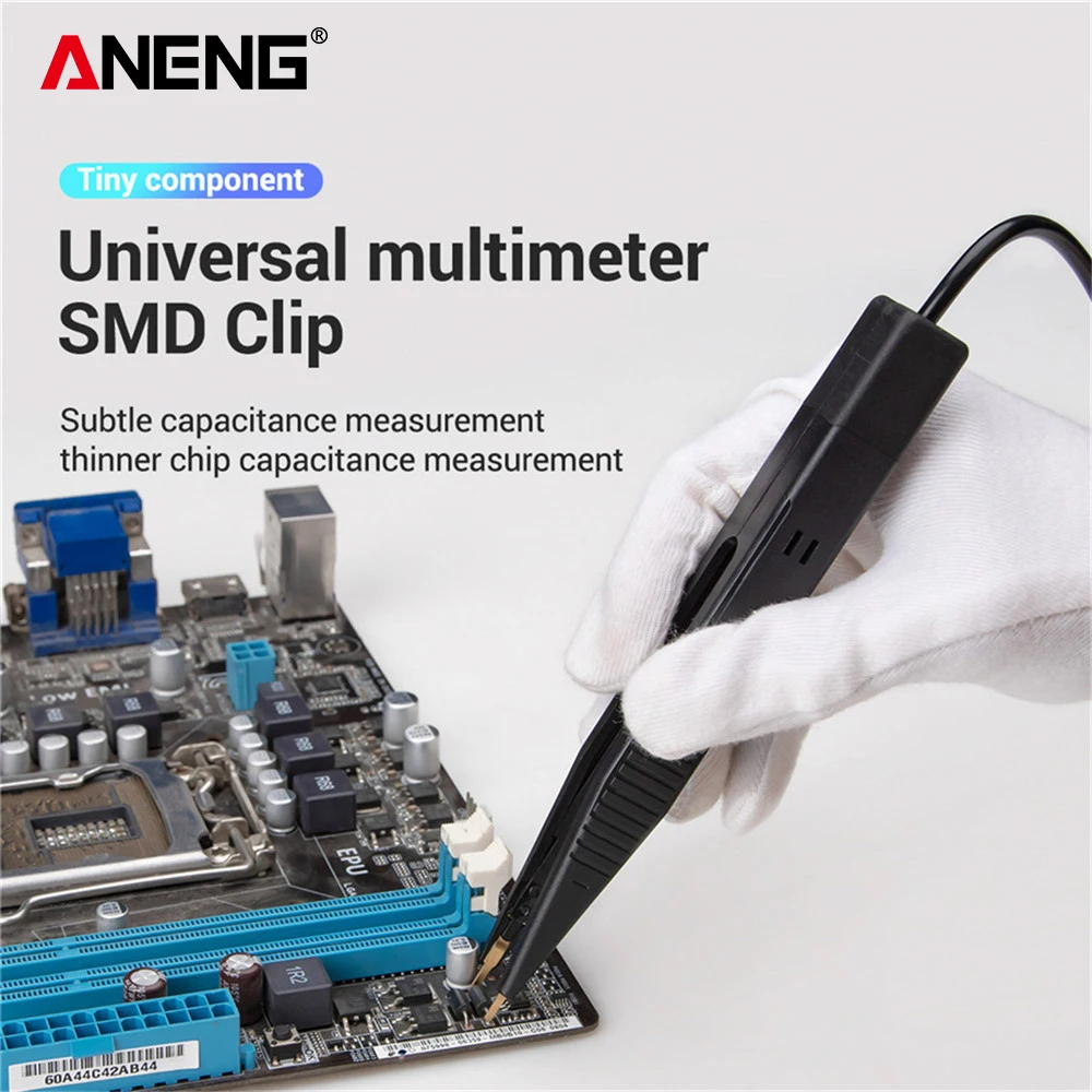 ANENG Universal Capacitor Clip LCR Test Clip Capacitor Resistance Detector Line Capacitance Test Leads SMD Test Tools
