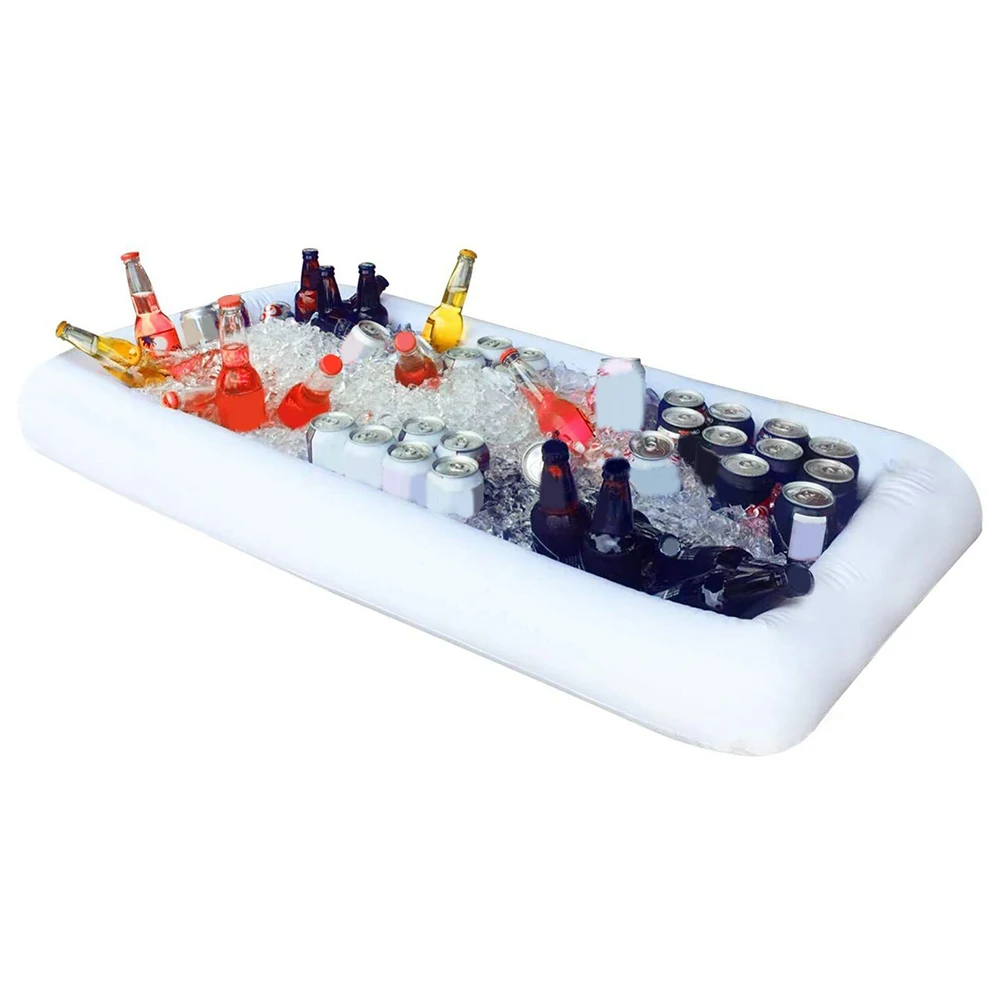 Inflatable Ice Tank Buffet Bar for Food and Drinks Keeps Items Cold for Hours Easy Drainage System for Simple Cleanup and Refill