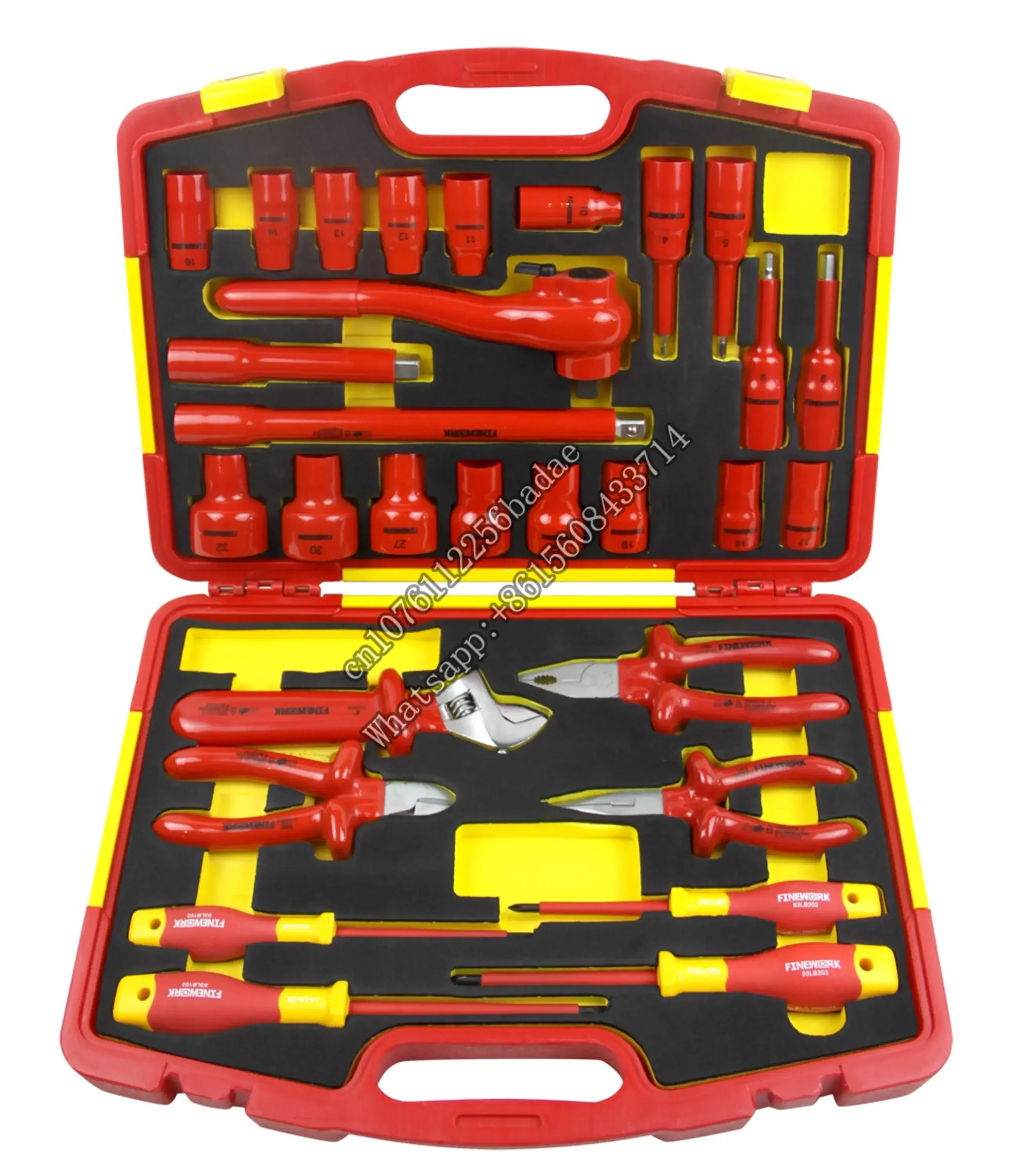

VDE 29PCS Insulated Mechanical Electrical Combination Home Box Hand Tool Set