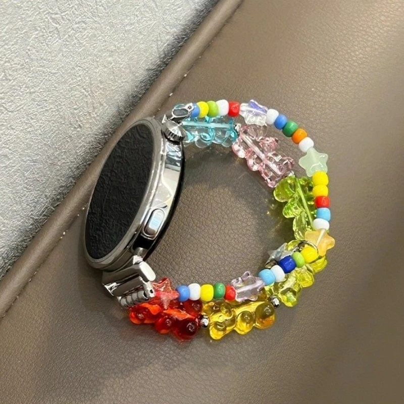 Little bear gummy bead is suitable for Huawei GT5/GT5 Pro/GT4/GT2/3/4 22mm/20mm/18mm watch straps