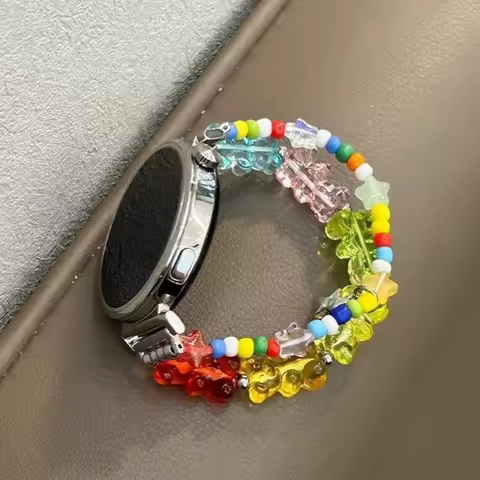 Little bear gummy bead is suitable for Huawei GT5/GT5 Pro/GT4/GT2/3/4 22mm/20mm/18mm watch straps