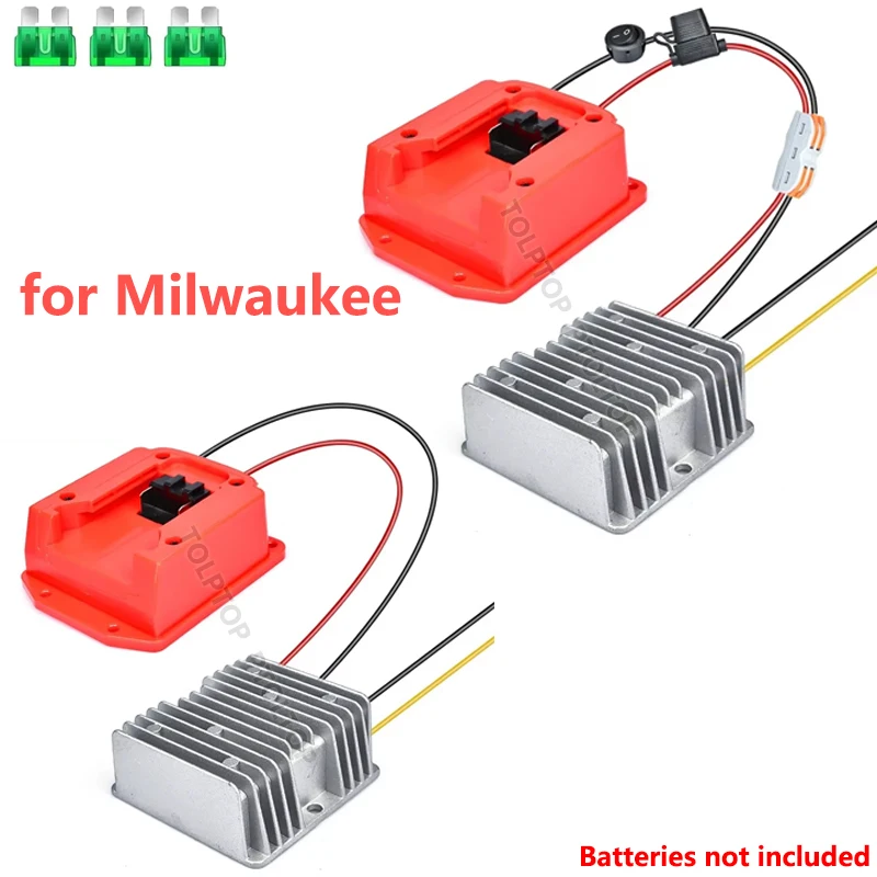 

Понижающий преобразователь напряжения постоянного тока для Milwaukee, 15 А, 180 Вт, от 18 В до 12 В