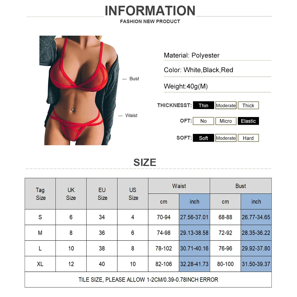 PYL Sexy Sheer Lingerie Set Women Bra See -Thru Babydoll Thong Brief Underwear Panties Robe Nightwear G-string Sleepwear Outfits