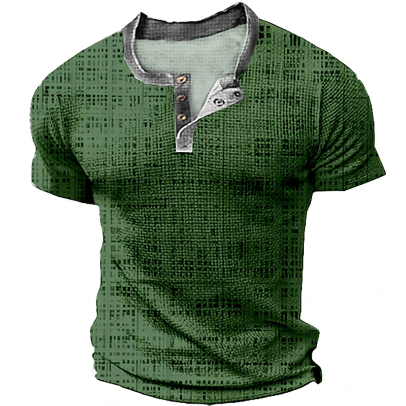 Herren Atmungsaktives Sommer-Poloshirt Outdoor Freizeit Sport Kurzarm-T-Shirt V-Ausschnitt Design Alltägliche Ausgehmode Oberteil – Detail 2