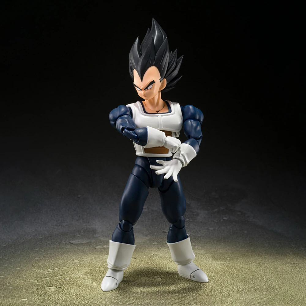 Original BANDAI S.H.Figuarts Vegeta (Older Style Battle Clothes) (Dragon Ball) 14cm SHF Exclusive Action Anime Figure Model Toys