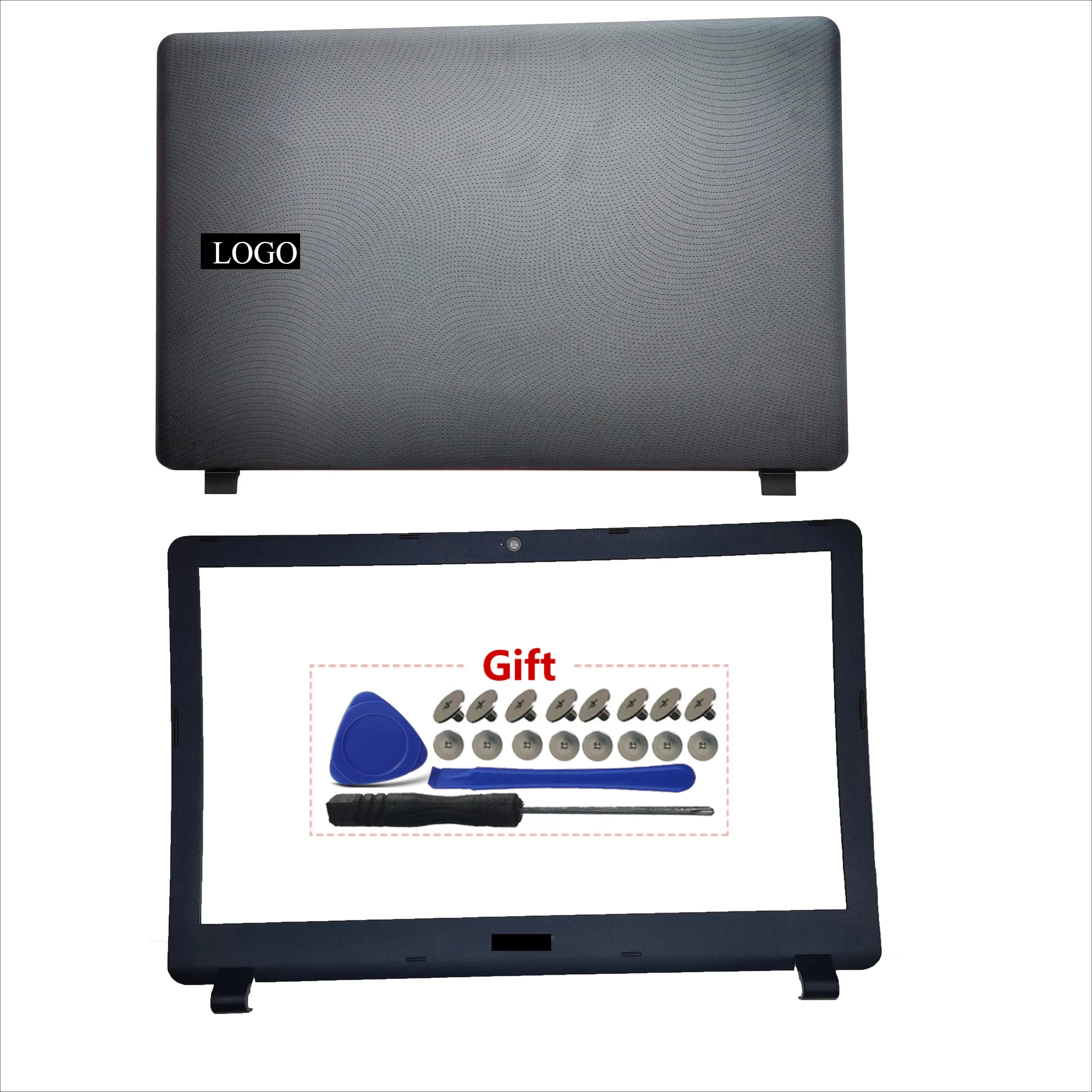 Novo para acer aspire ES1-523 ES1-532 ES1-532G ES1-533 ES1-572 portátil lcd capa traseira caso superior tampa traseira moldura frontal habitação