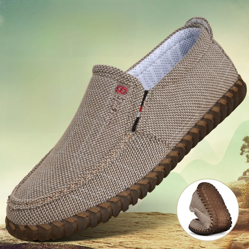 Old Beijing Cloth Shoes Men's Flagship Store Casual Spring Autumn Anti-slip Soft Bottom Comfortable Men's Footwear