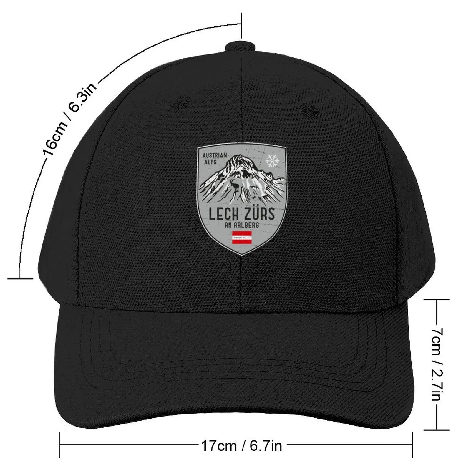 Lech Zurs Mountain Austria EmblemCap Baseball Cap Military Cap Man custom Hat Girl Men's