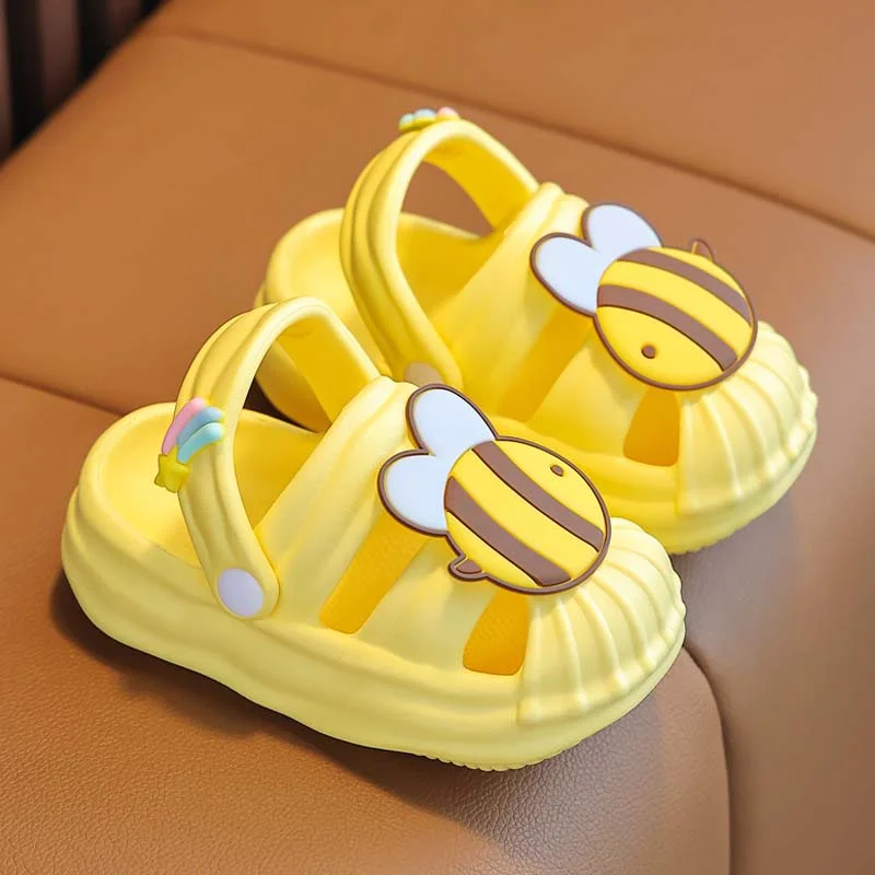 Kids Shoes Summer Beach Sandals Children Non-slip Cartoon Boys Girls Cold Slippers Indoor Shoes Kids Home baby beach shoes