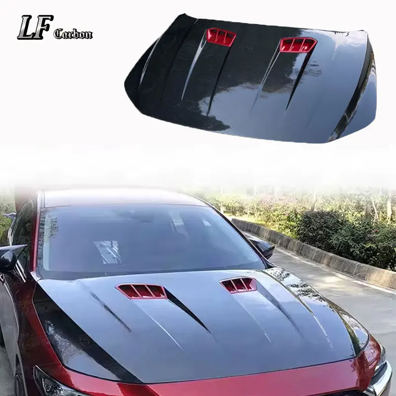 

High Quality Carbon Fiber Front Hood Bonnet Performance Parts For Mazda 3 Axela Engine Cover